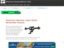 Tablet Screenshot of mnemonic-device.com